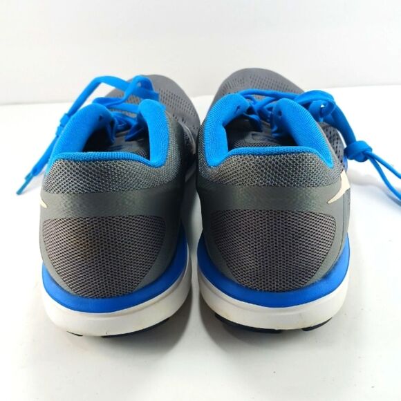 Nike Flex 2016 Run Running Shoe Men's 10 Grey/Blue Everyday Wear Comfort Sneaker - Picture 7 of 8